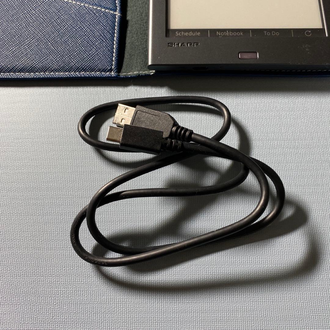 #シャープ電子ノート#SHARP WG−PN1 ブラック系 #表カバー ネイビー