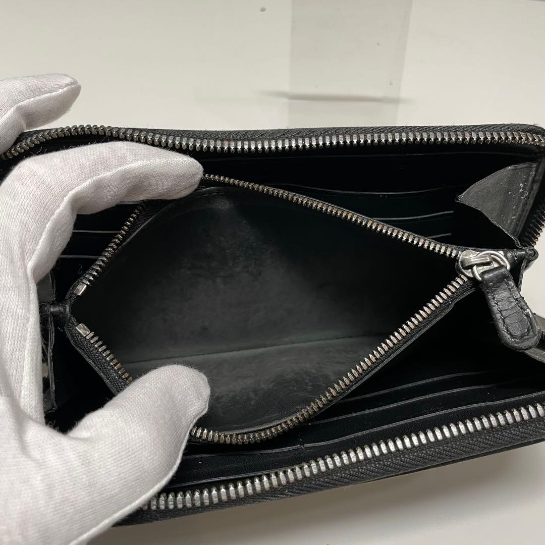 ピ*ク様 BERLUTI ブラウンレザー 長財布 カリグラフィー　ラウンドファス