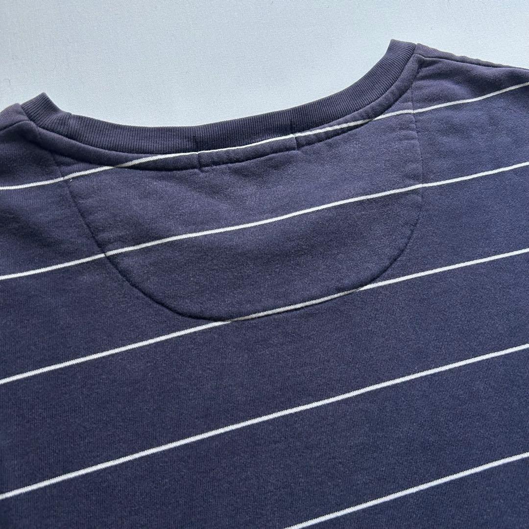 90s Ralph Lauren ボーダースウェット ナス紺 ラルフローレン希少