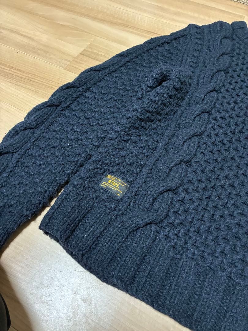 wtaps ARAN KNIT ニット NAVYネイバーフッドLシュプリーム