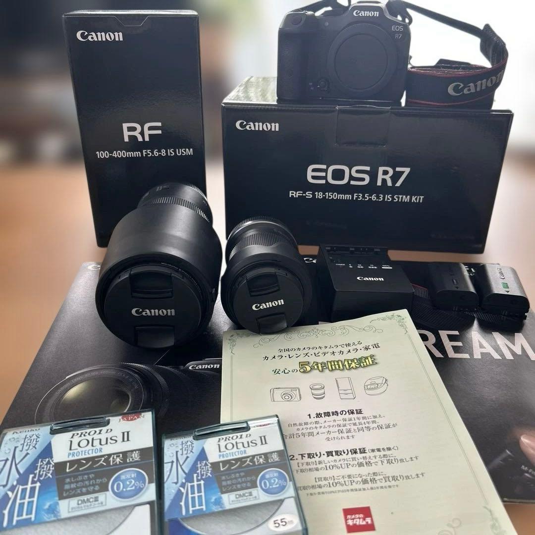 Canon EOSR7 レンズ2本 バッテリー2個 充電