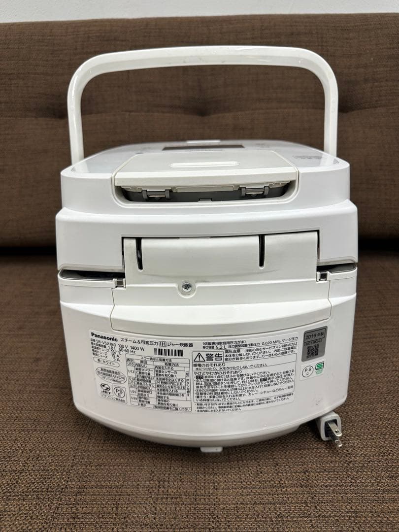 ⑤ Panasonic Wおどり炊き 炊飯器　SR-VSX189 19年製