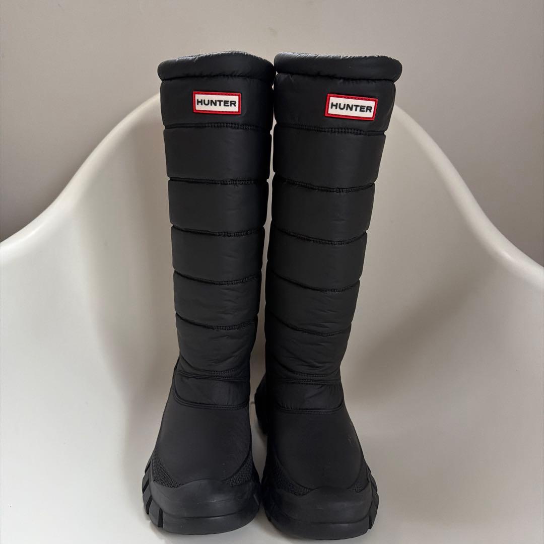 HUNTER スノーブーツ ロングブーツ イントレピッド ブラック