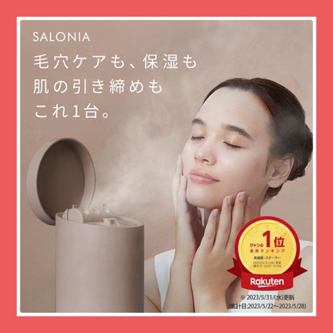 【新品、未使用】SALONIA ピュアブライトスチーマ　グレー