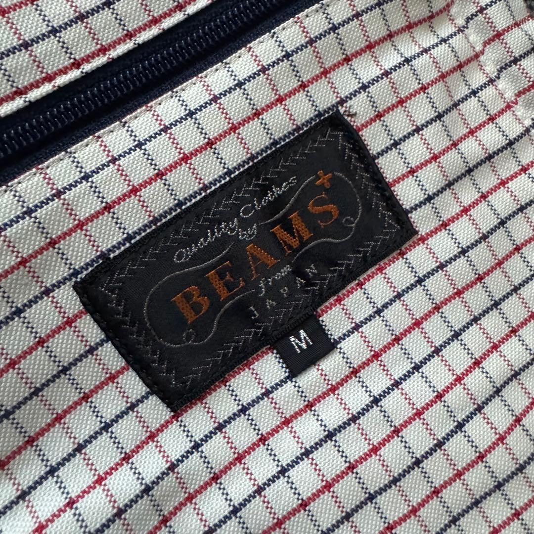 ビームスプラス　ハリスツイード　ベスト　ジレ　ヘリンボーン　ツイード　グレー