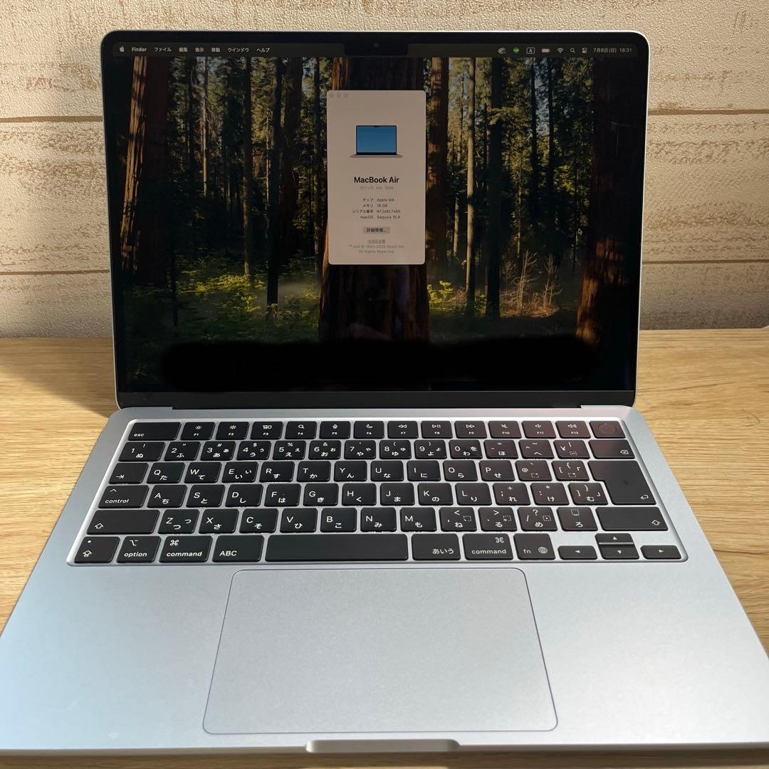 MacBook Air M4チップ16GB 512GB シルバー
