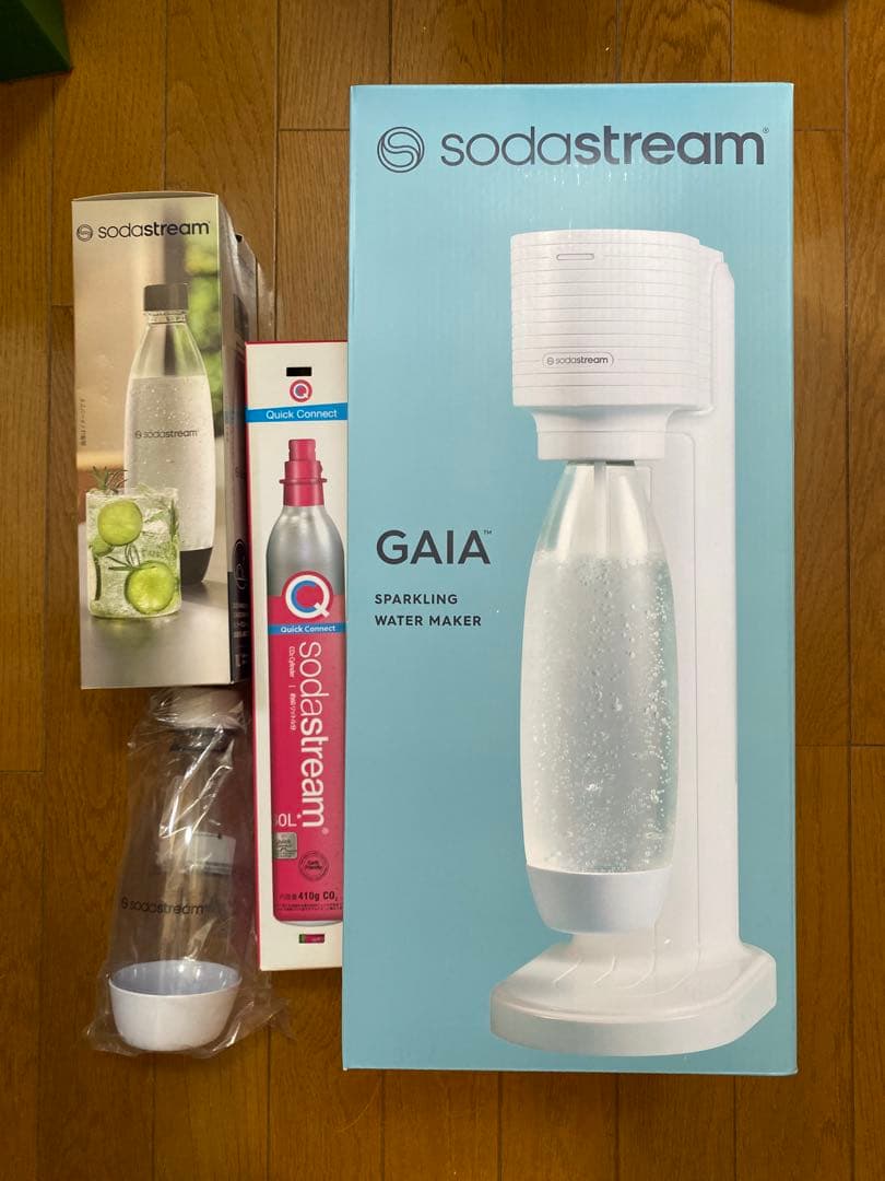 【新品未使用】sodastream GAIA 炭酸水メーカー ホワイト