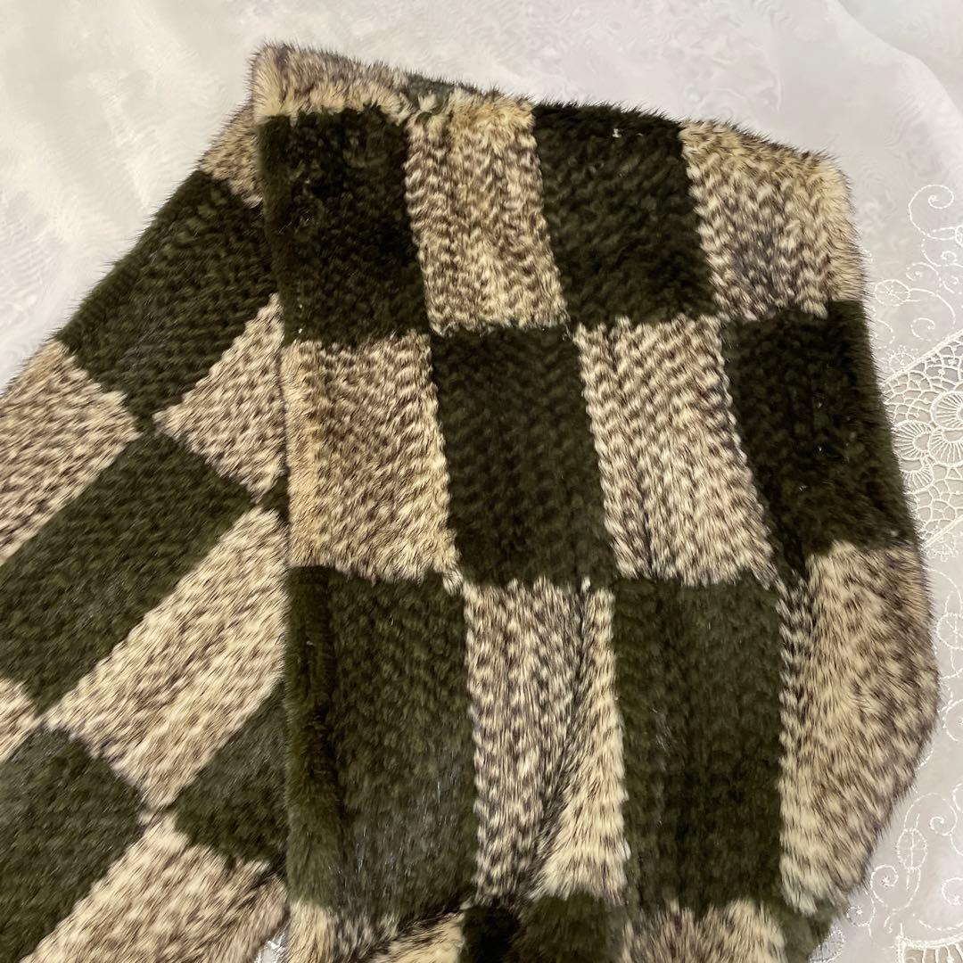 SAGA MINK ファー　毛皮　高級感　羽織り　マフラー　美品