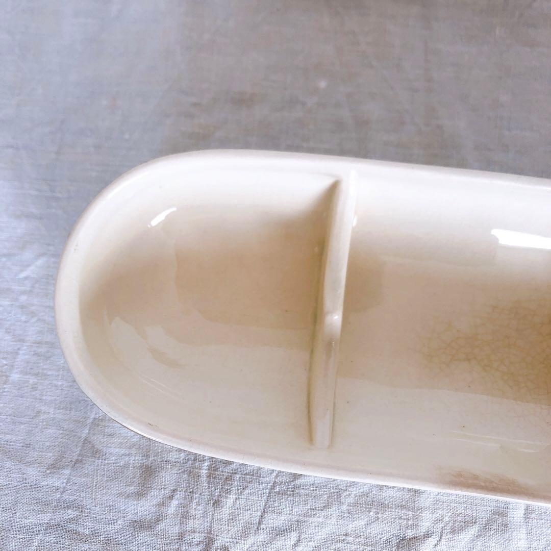 サルグミンヌ　陶器製　トゥースブラシケース　花柄　フランスアンティーク雑貨