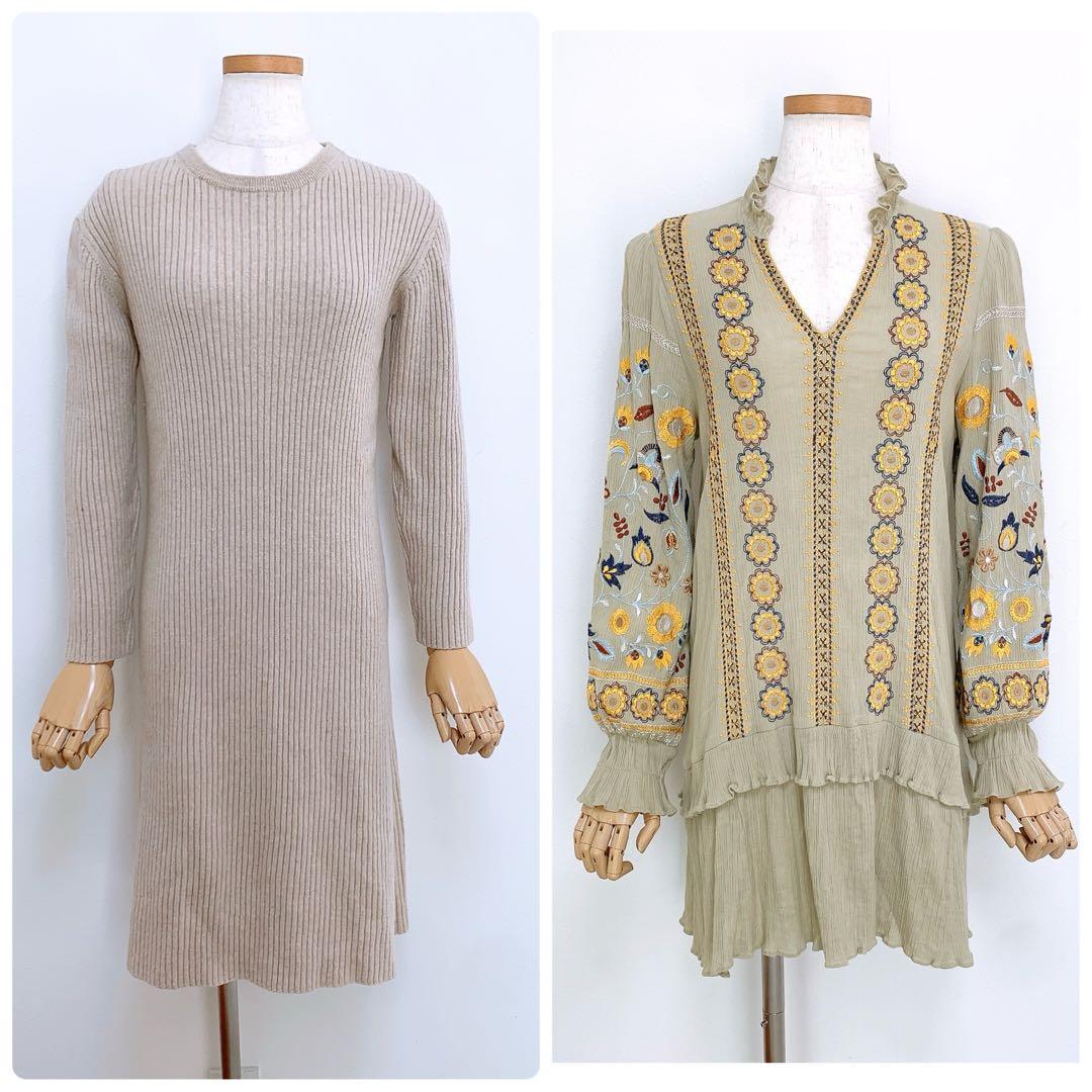 【ゆみちゃん✨】❤️プラージュ✨サイズF✨リブニットワンピース✨