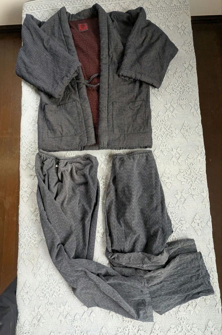 ダ*イ様 【うなぎの寝床×宮田織物】はんてん＆もんぺ2本 3点セット（訳あり・リ