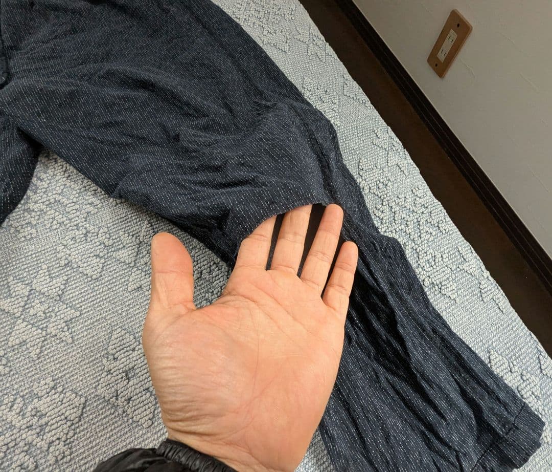 ダ*イ様 【うなぎの寝床×宮田織物】はんてん＆もんぺ2本 3点セット（訳あり・リ