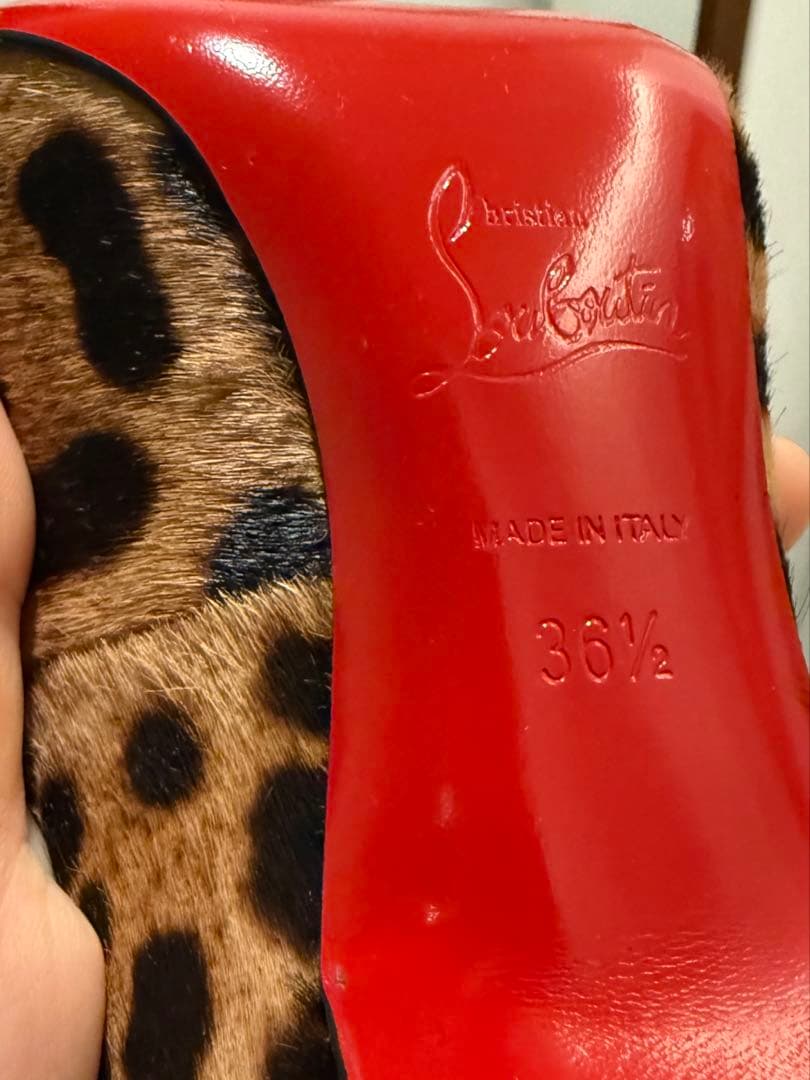 【正規品】Christian Louboutin レオパード ハイヒール