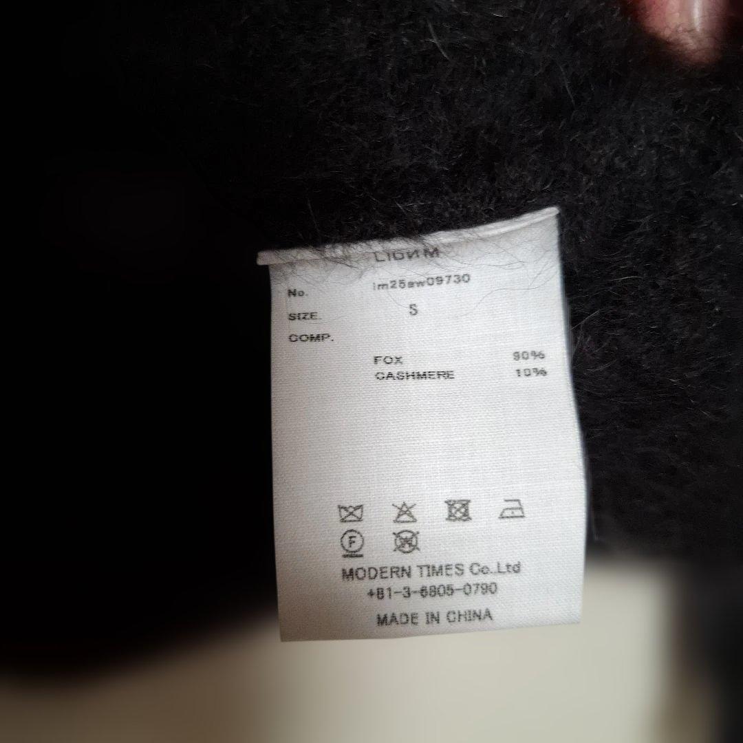 LIDNM Fox Cashmere V Knit Sサイズ