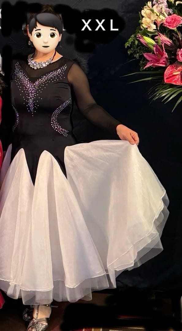 社交ダンス　スタンダードドレス　モダン　パーティーデモ　XXL