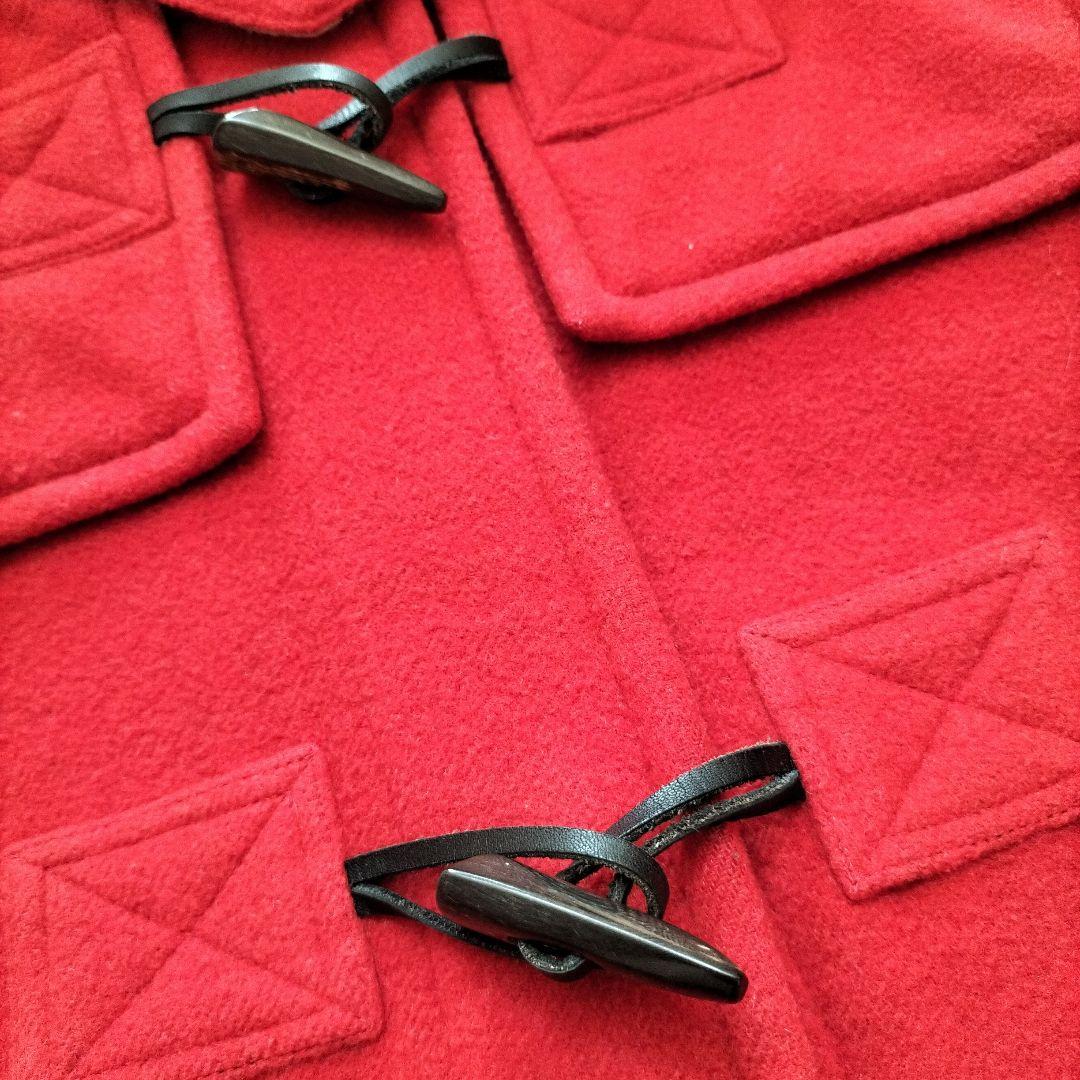 美品♡バーバリーブルーレーベル　ダッフルコートショート丈 ノバチェック 赤 40