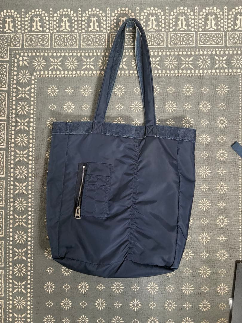 A.P.C. x sacai ネイビー　トートバッグ