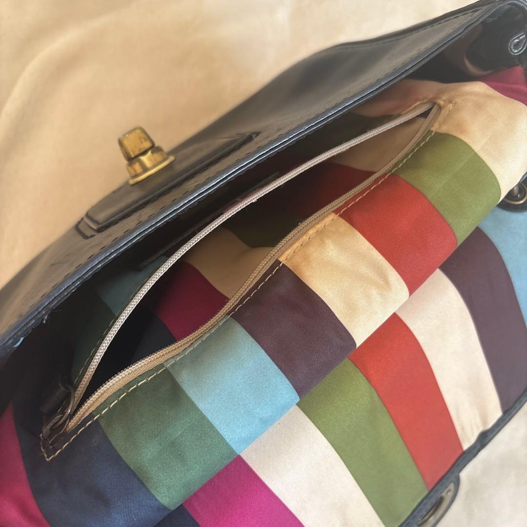 70th 限定品 コーチ 2way ショルダーバッグ ハンドバッグ 黒