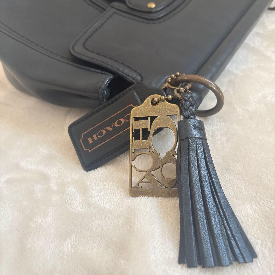 70th 限定品 コーチ 2way ショルダーバッグ ハンドバッグ 黒