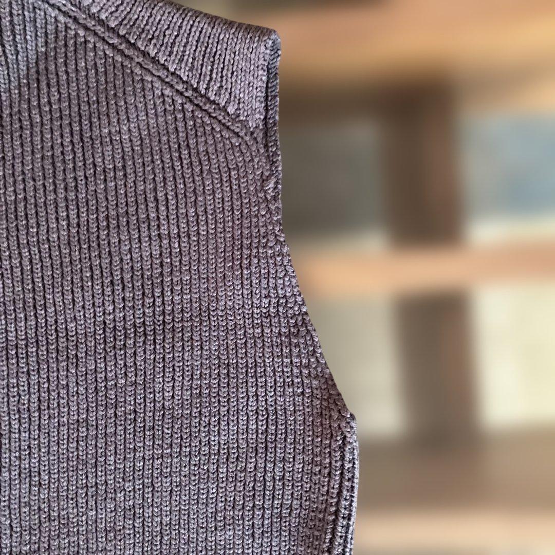 HERMÈS マルジェラ Hロゴボタン グレー ノースリーブ