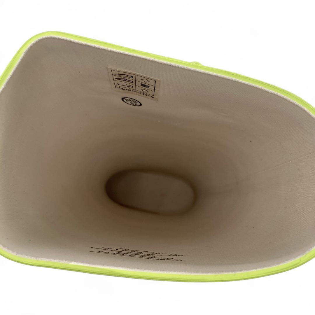 未使用級 ハンター レインブーツ ライムグリーン UK7 25.5cm