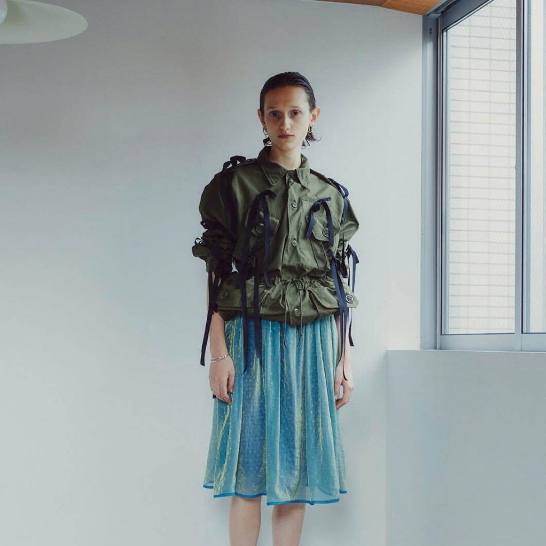 tsuyoshiyao ミリタリージャケット+チュールスカート