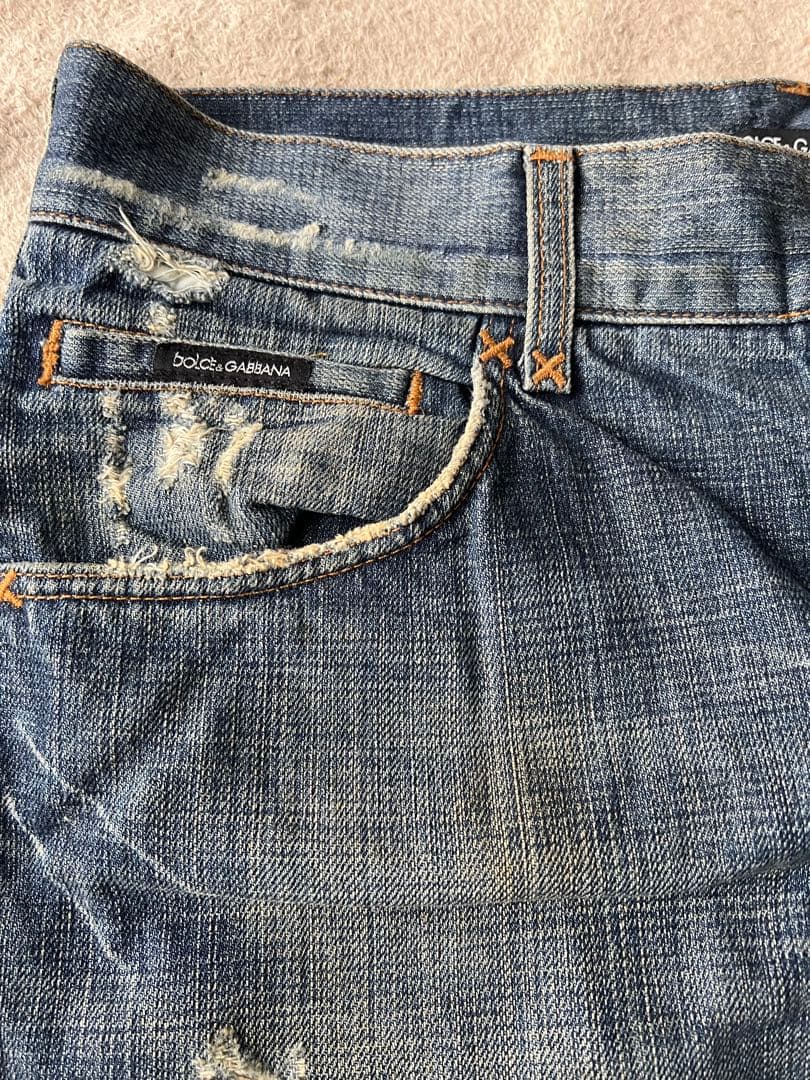 DOLCE&GABBANA ダメージ加工 デニム 48