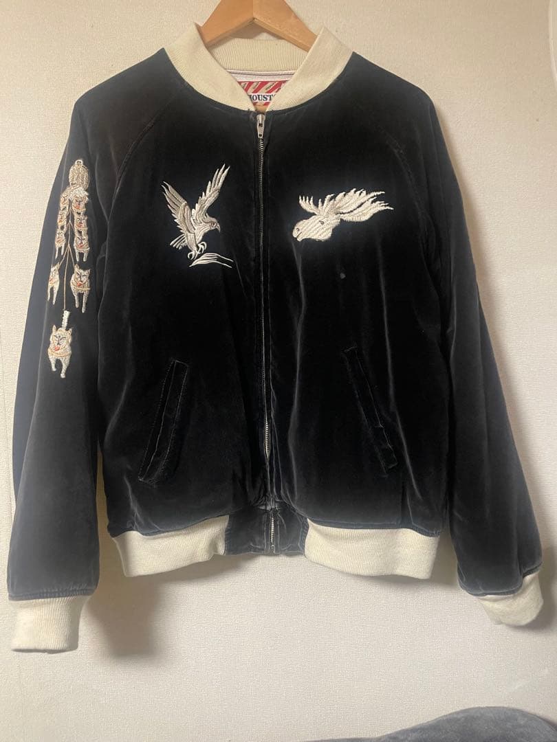 ヒューストン　別珍スカジャン　アラスカ　フェード