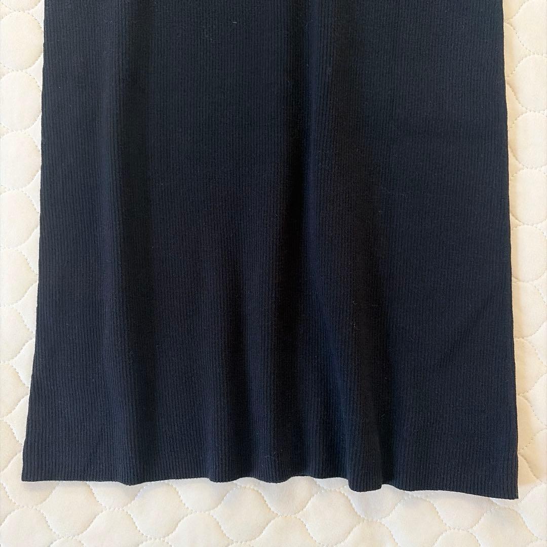 【新品タグ付】Curensology コットンリブタイトスカート ブラック