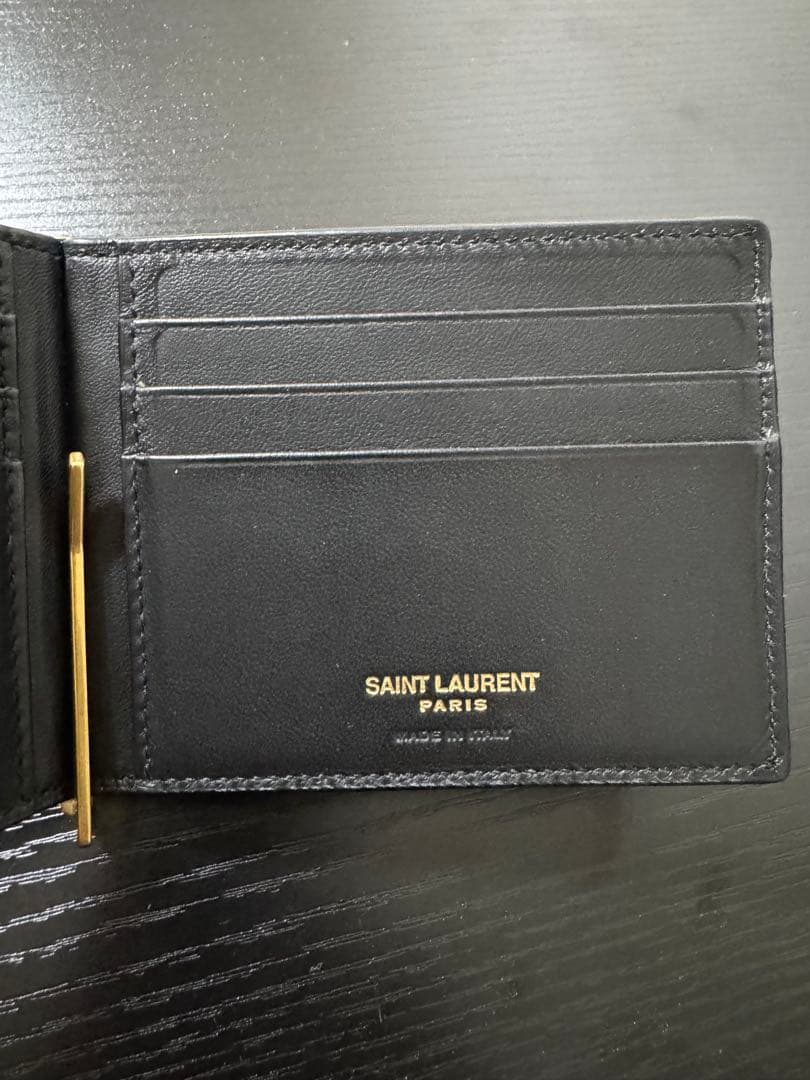 【美品】YSL クロコダイルレザー マネークリップ