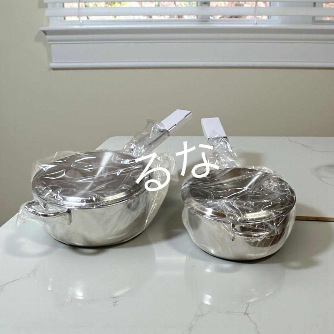 【新品未使用】ジオプロダクト 片手鍋 2点セット 宮崎製作所