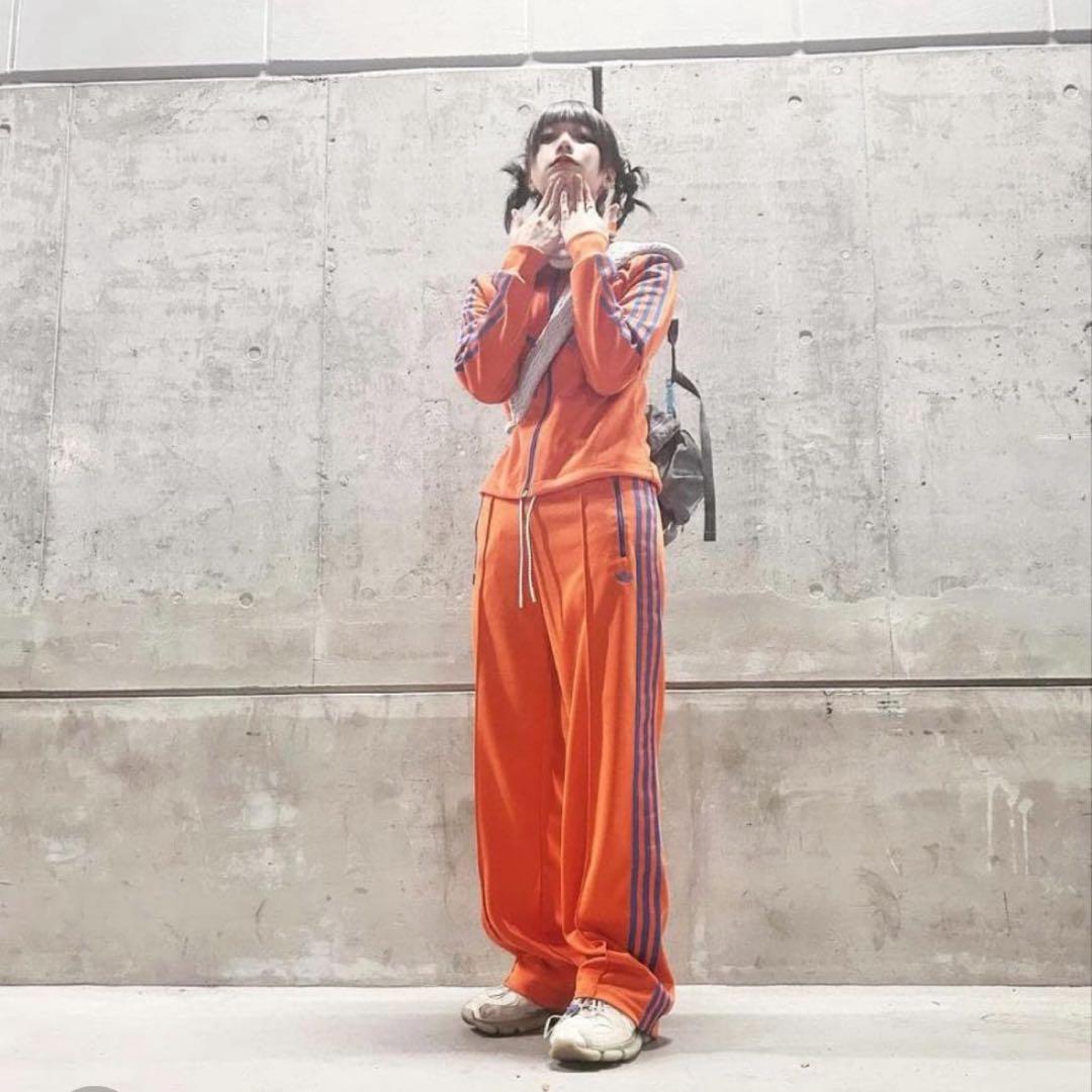 adidas 70s モントリオール トラックパンツ オレンジ あのちゃんXL