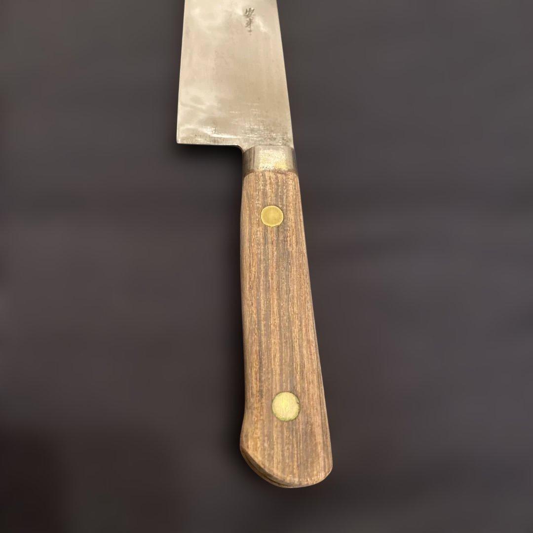 b*a様 【銘入】日本製 牛刀 直刃 木製ハンドル