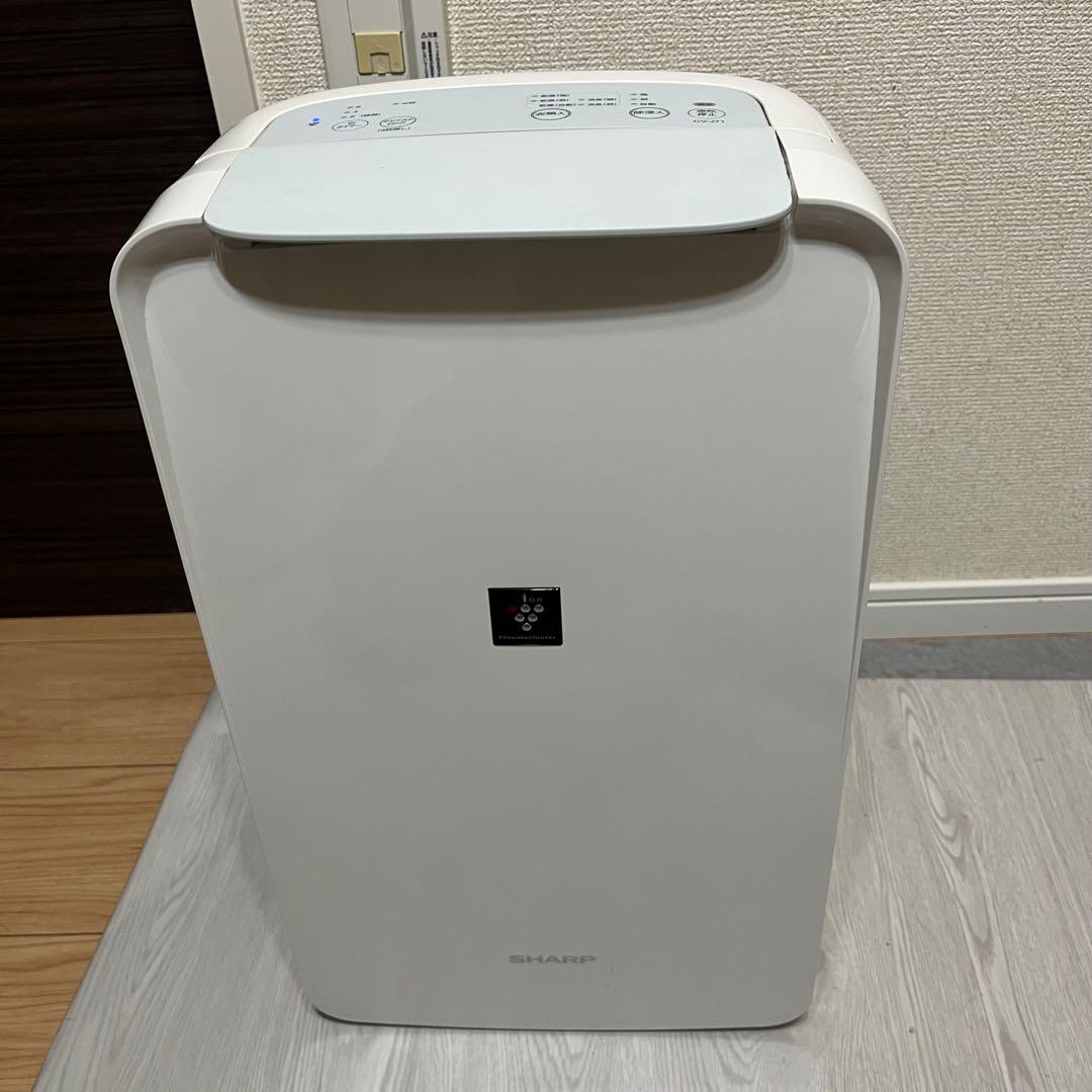 【動作良好】シャープ 衣類乾燥除湿機 CV-J71-W プラズマクラスター