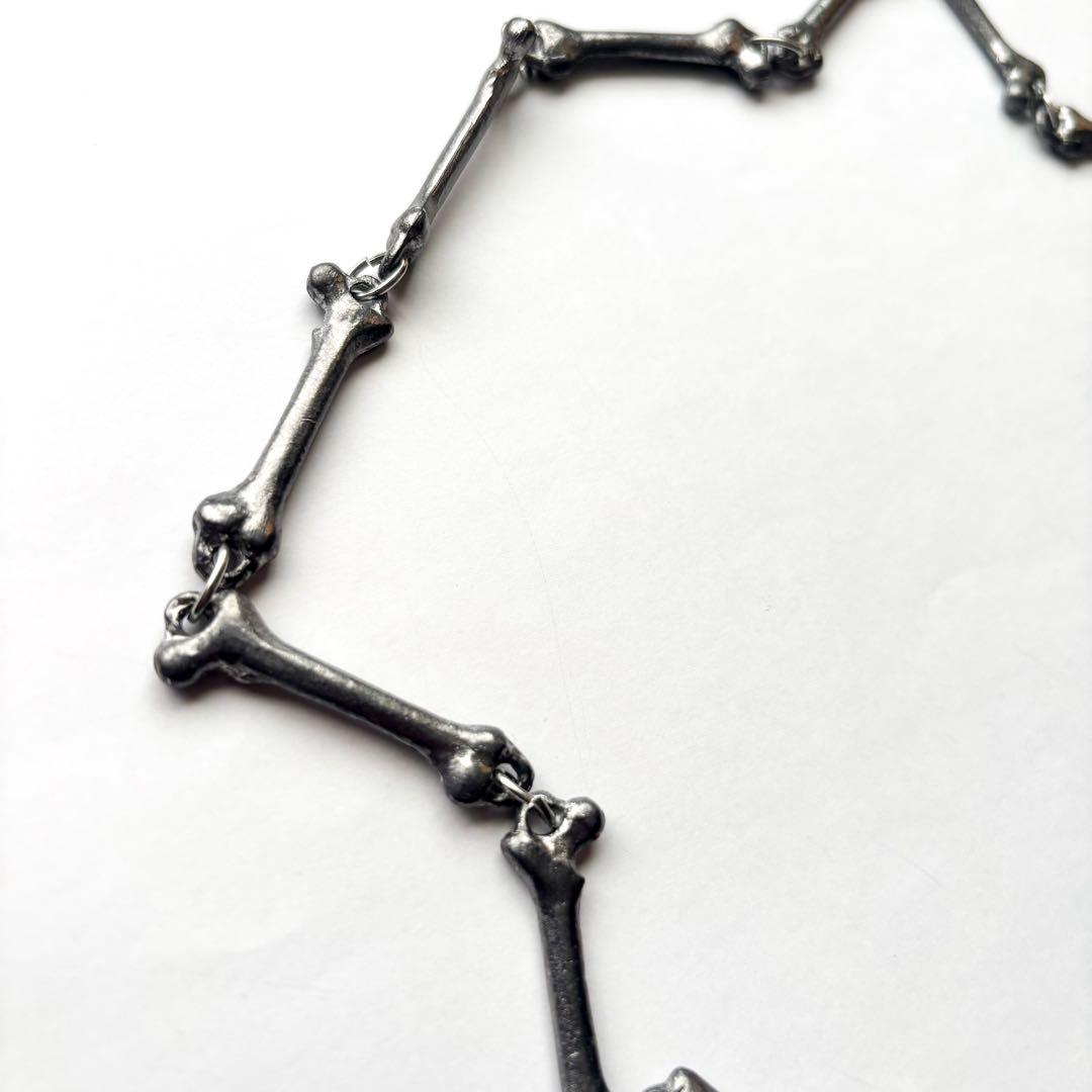 80s CHICANO silver チカーノジュエリー　ボーンネックレス
