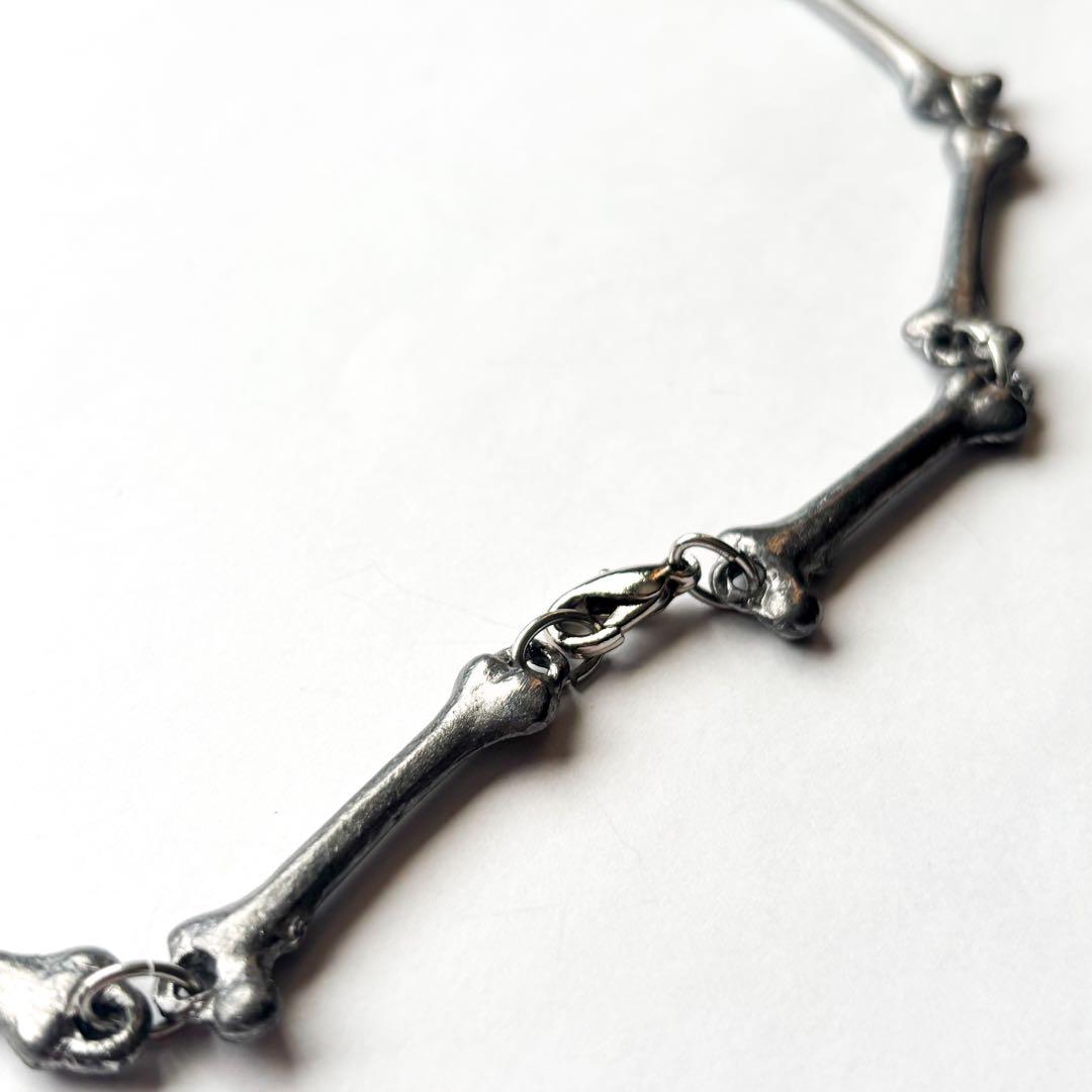 80s CHICANO silver チカーノジュエリー　ボーンネックレス
