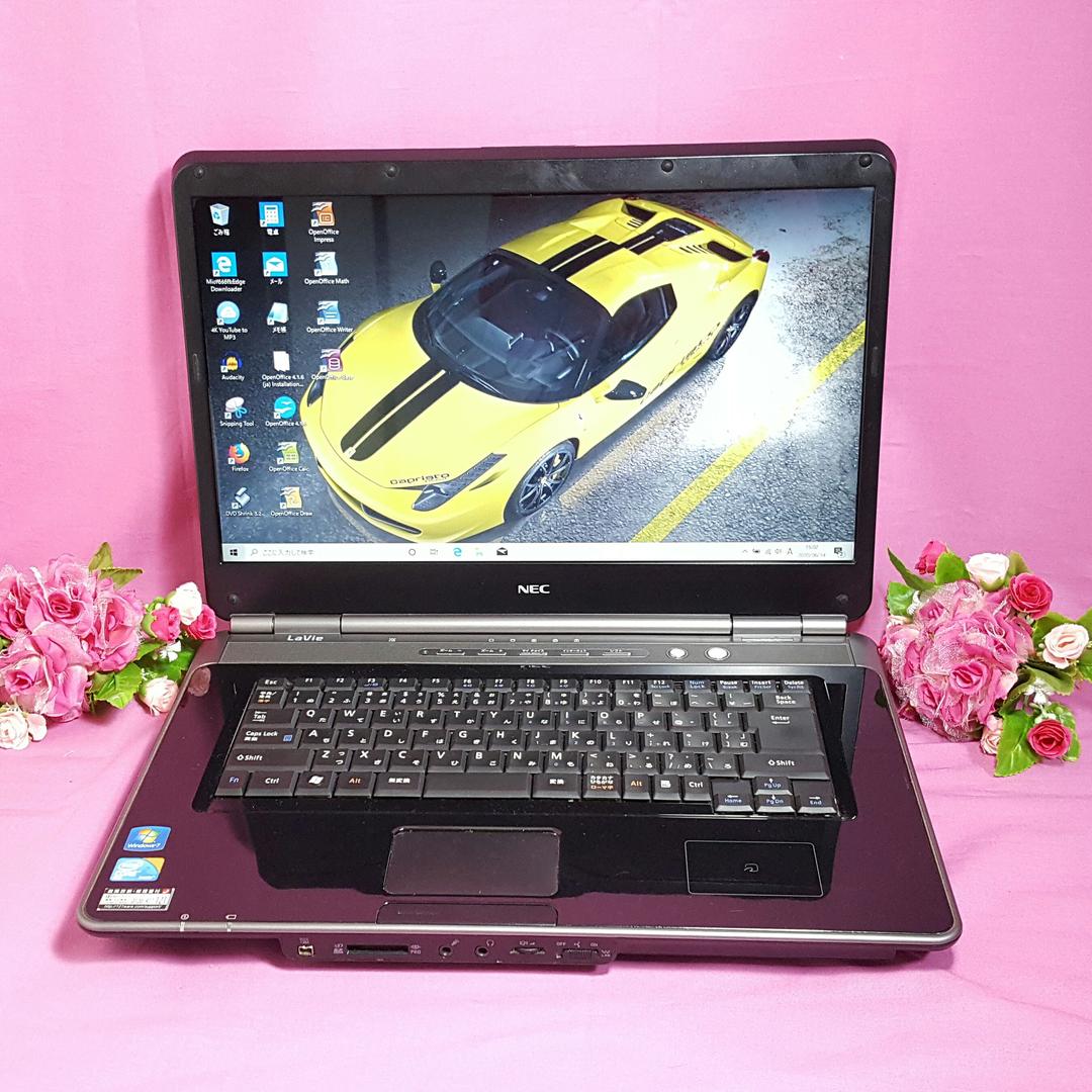 ◆NEC✨LaVie◆ブルーレイ✽HDD500G✽高速4G✽オフィス✽Win10
