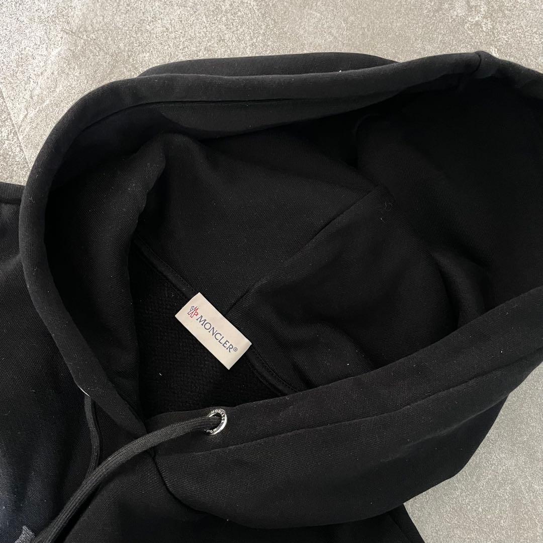 美品/23年式★モンクレール　FELPA パーカー　裏起毛　メンズ　黒　M