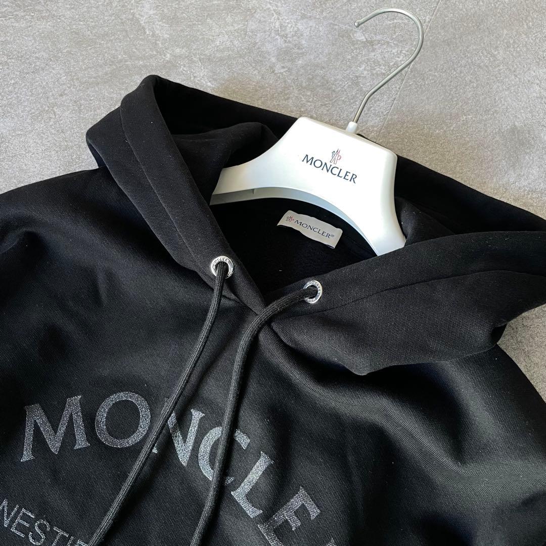 美品/23年式★モンクレール　FELPA パーカー　裏起毛　メンズ　黒　M