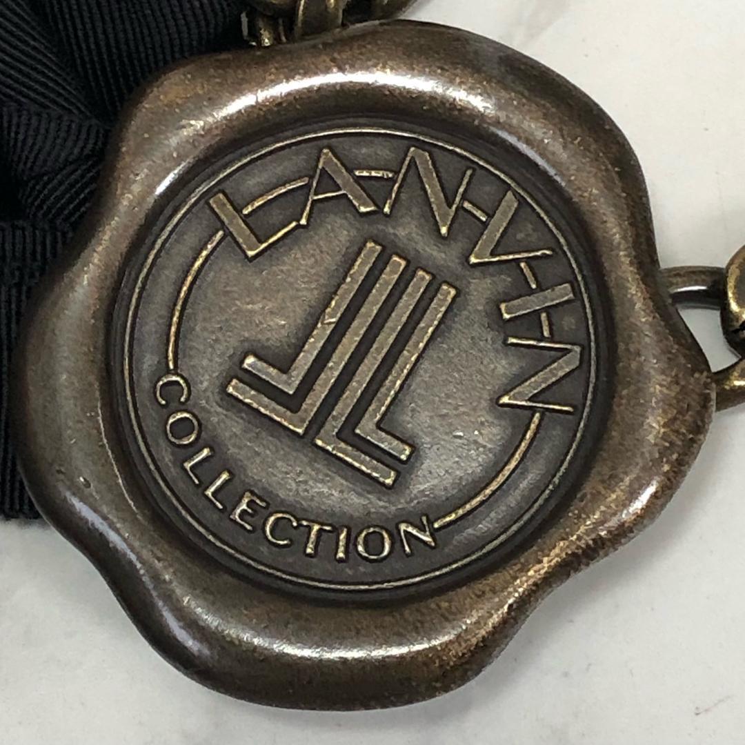 新品タグ＆値札付★3.6万 ランバンチェーンベルト ブラウン＆ブラック 個性的！