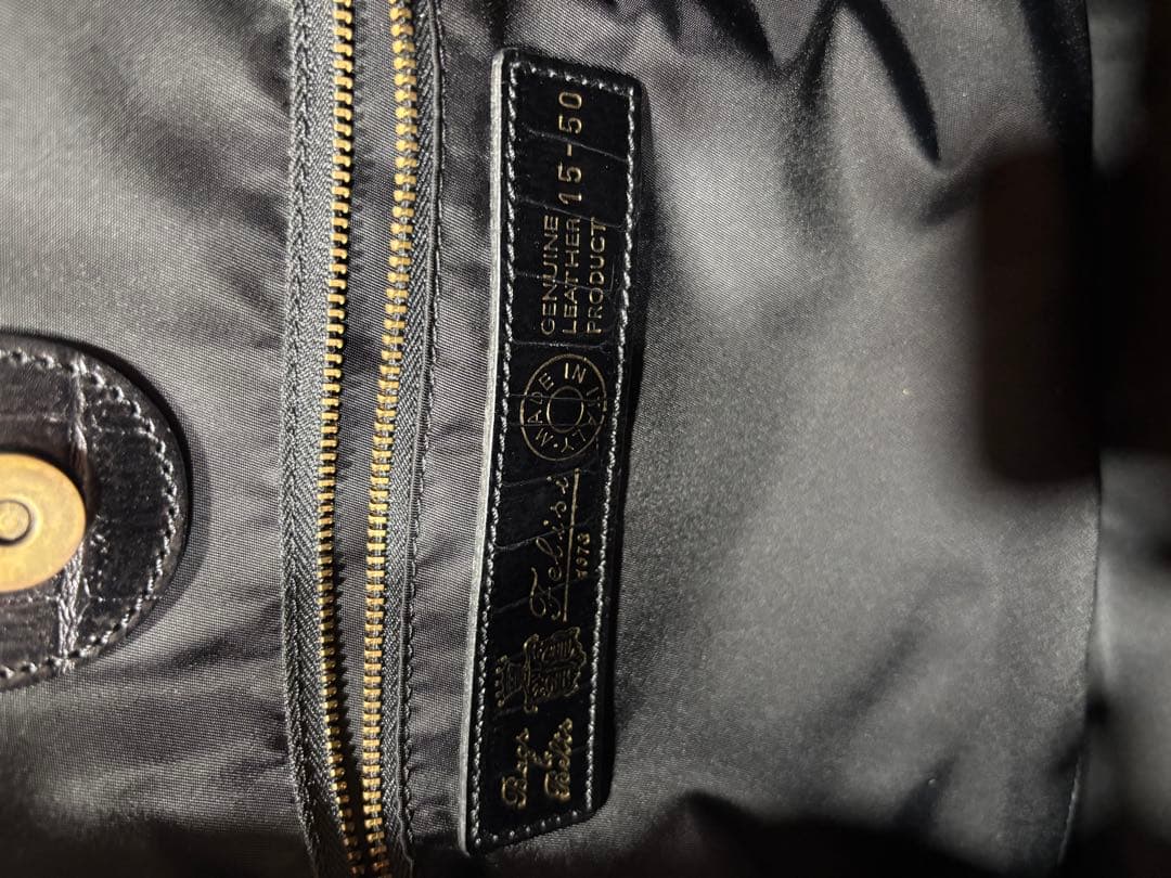 最終値下美品 Felisi フェリージクロコレザー 15/50/SAトートバッグ