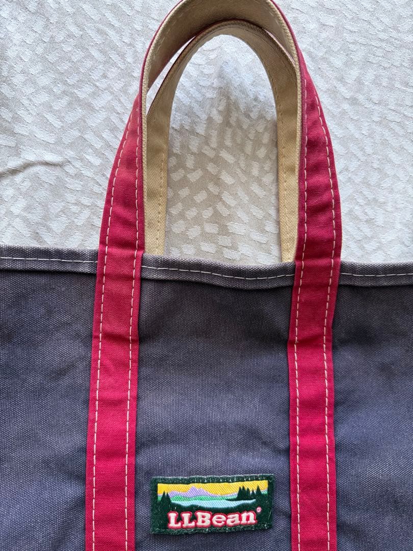 90s L.L. Bean トート バッグ 青赤ヴィンテージTOTE