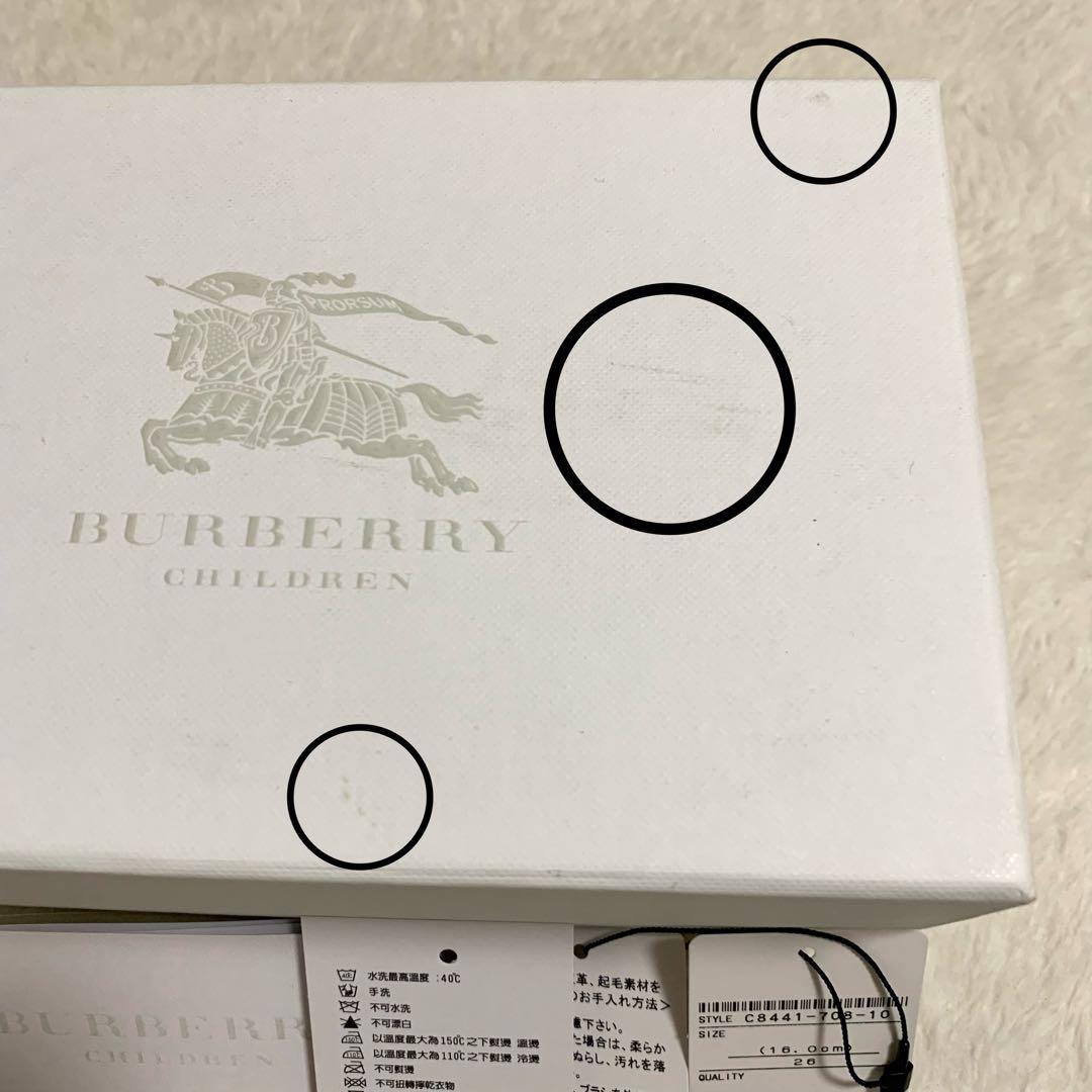 バーバリーチルドレン スニーカー ノバチェック 16cm タグ&箱付き未使用品