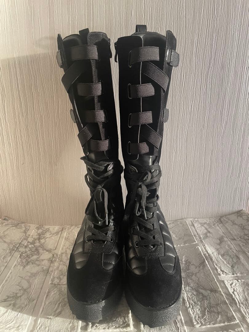 SLY スライ PLATFORM SNEAKER ブーツ BLK ロングブーツL