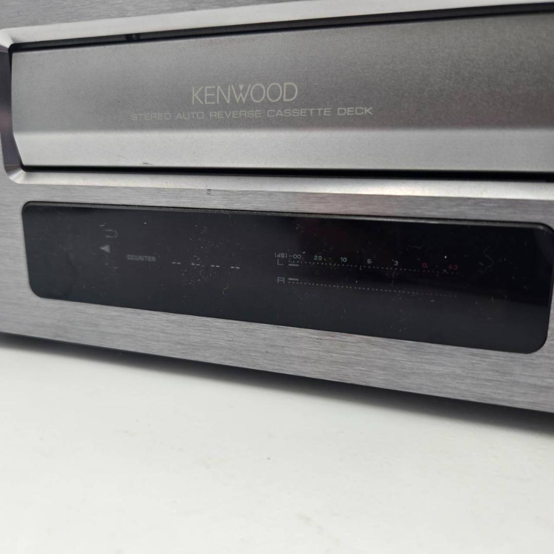 KENWOOD X-1001 ステレオ カセットデッキ 通電OK オーディオ