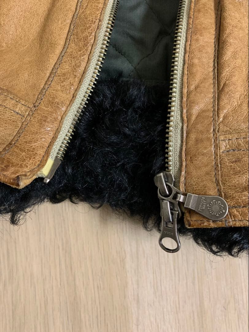 TORNADO MART 00s ファー レザージャケット fur jacket