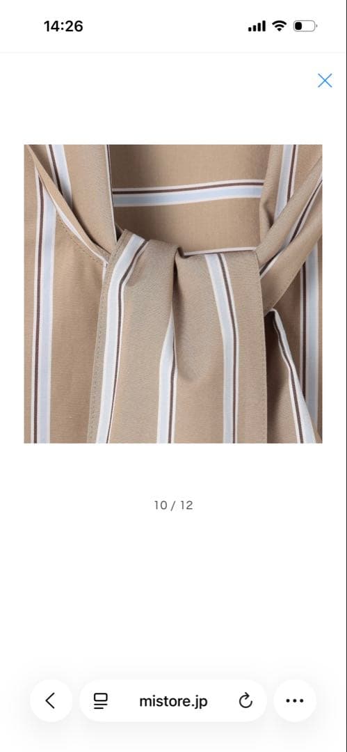 ファインブロードボウタイブラウス　トゥモローランド