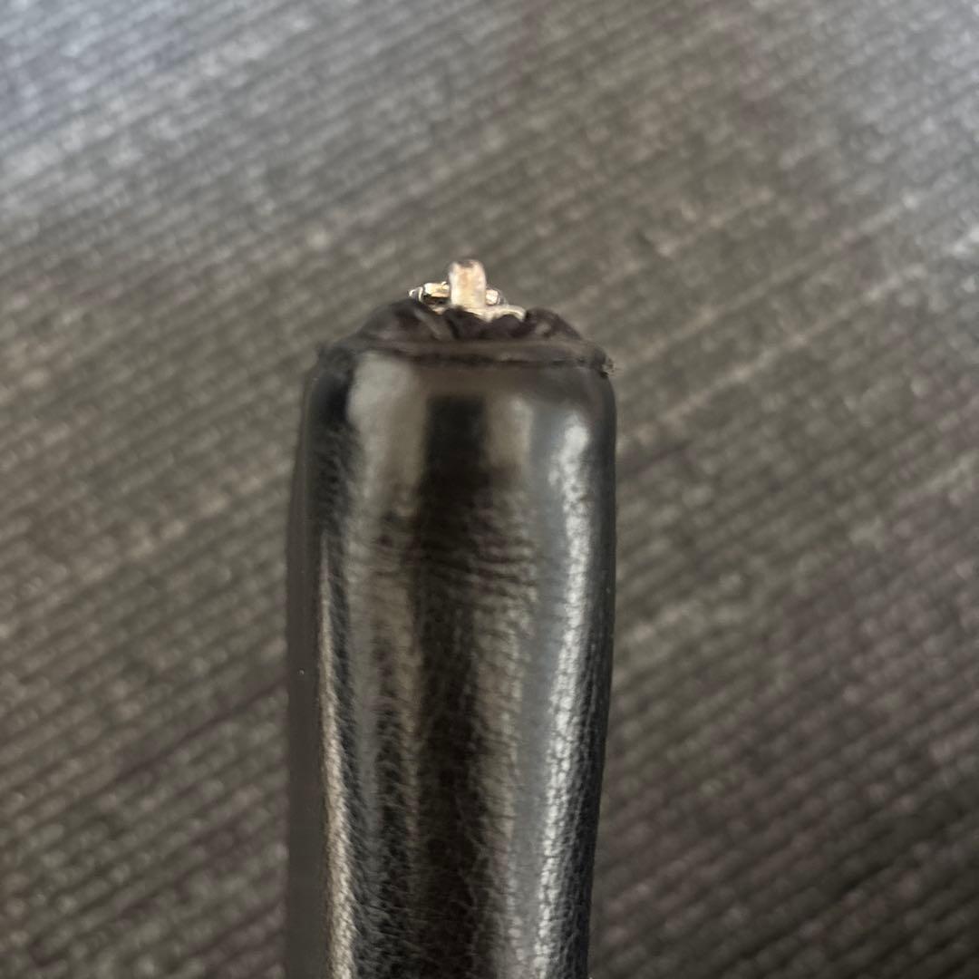 クロムハーツ REC F ZIP レザープレート RINKAN 黒レザー長財布