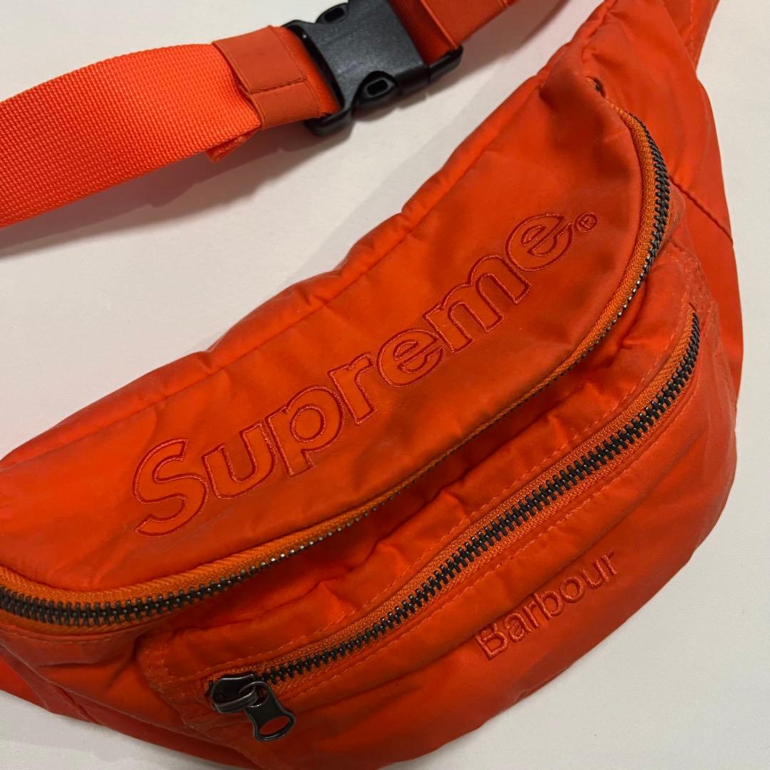 supreme × barbour waist bag シュプリーム バブアー