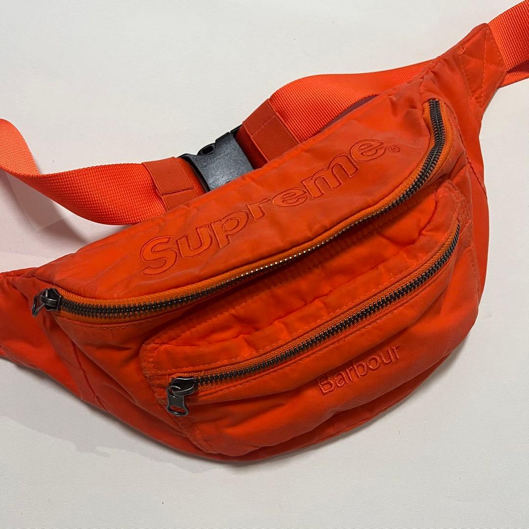 supreme × barbour waist bag シュプリーム バブアー